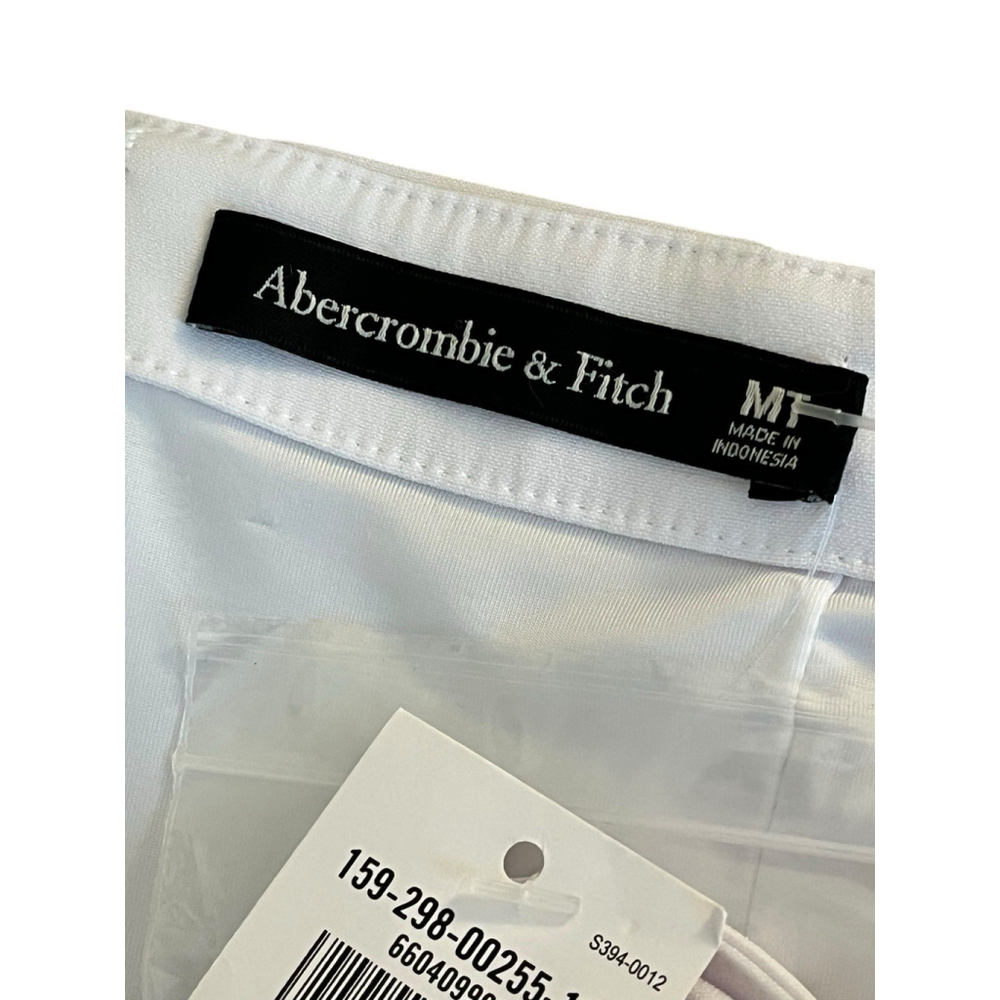 Abercrombie & Fitch White Maxi Bow Front Dress Medium - Picture 5 of 12